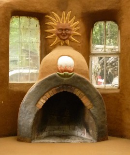 Cob Fireplace